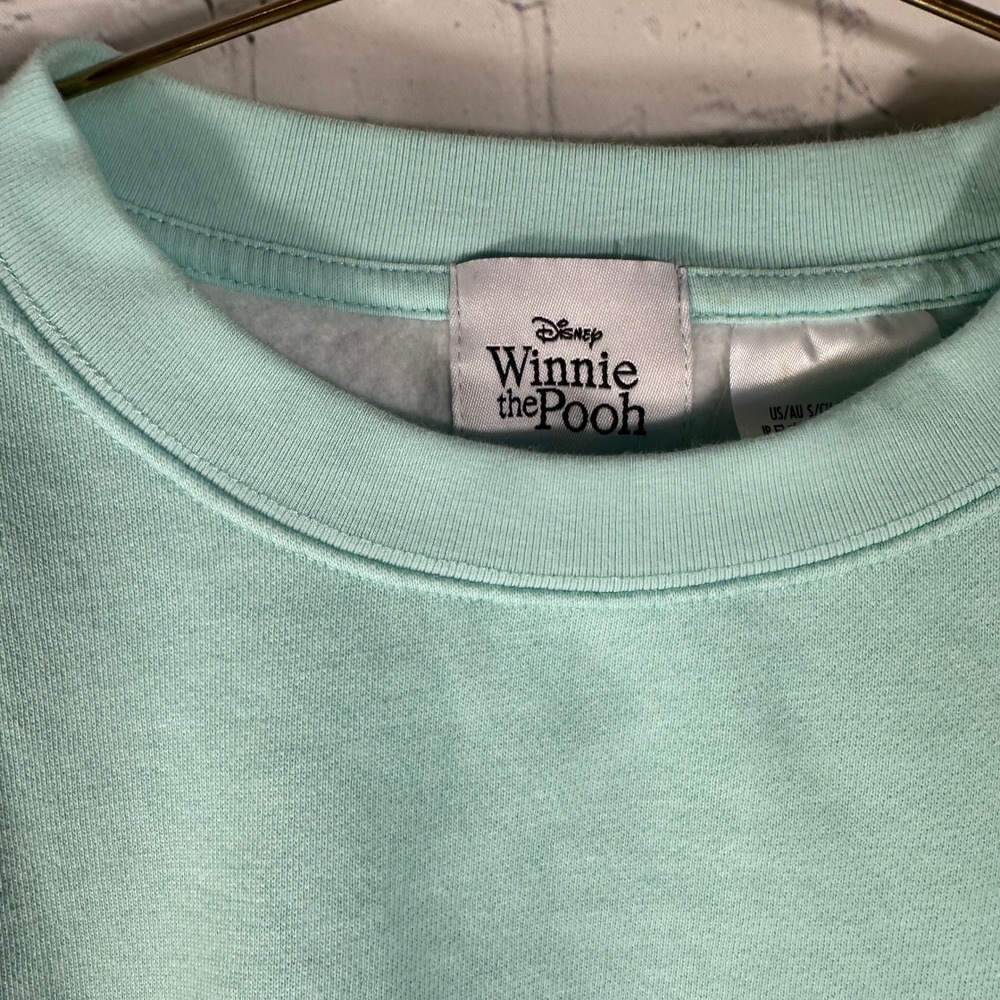 Disney Winnie the Pooh Hundred Acre Wood Friends Sweatshirt Green Blue Small - Picture 4 of 12
